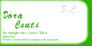 dora csuti business card